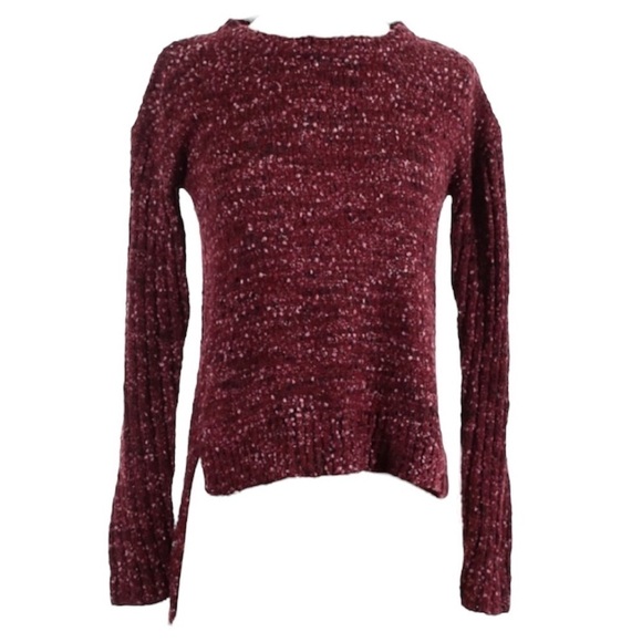 XHILARTION PULLOVER PURPLE KNIT CHUNKY SWEATER CRISSCROSS DETAIL SIZE SMALL - Picture 1 of 7